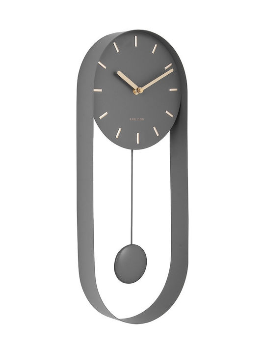 Karlsson Charm Wall Clock Pendulum Metallic 20cm