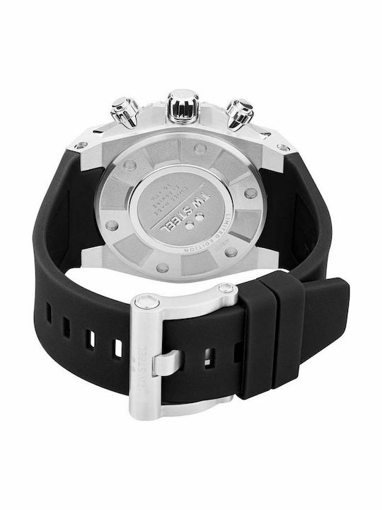 TW Steel Ace Diver Ανδρικό Ρολόι 44mm Χρονογράφος Μπαταρίας με Μαύρο Καουτσούκ Λουράκι