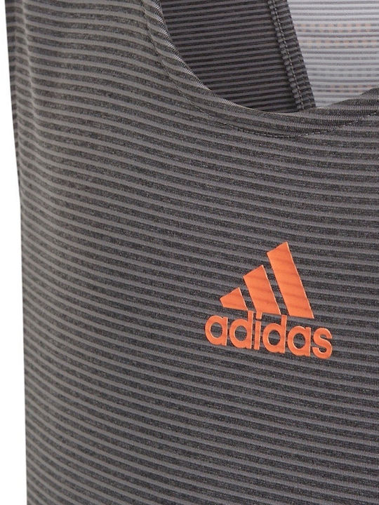 Adidas Παιδική Καλοκαιρινή Μπλούζα Αμάνικη Γκρι Primeblue x Parley Girl's Tennis Tank