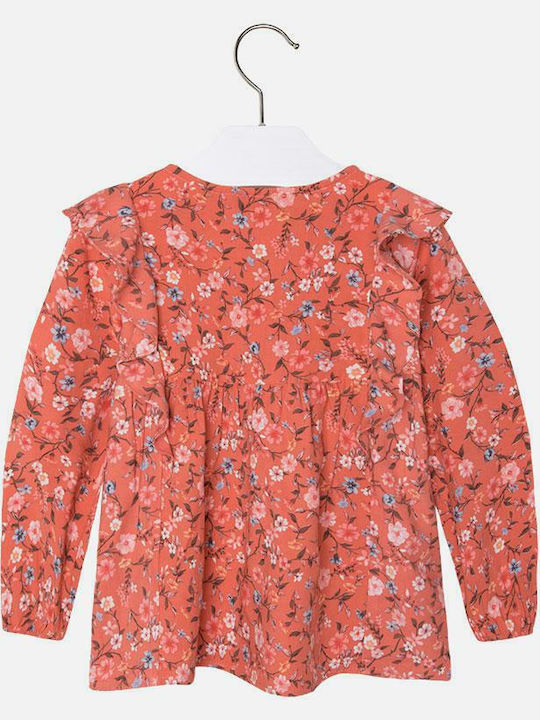 Mayoral Kids Blouse Long Sleeve Coral