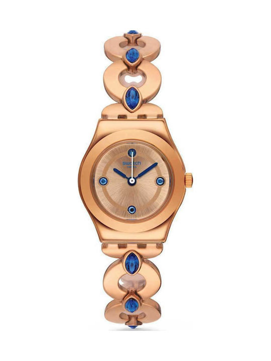 Swatch Goldenlinkings Watch with Pink Gold Metal Bracelet