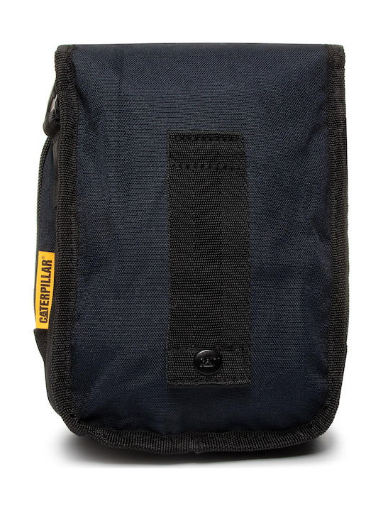 Fabric Messenger Bag Ronald with Internal Compartments Blue 15x10x21cm