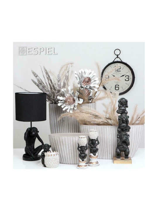 Espiel Decorative Bowl Gray 37x37x20cm