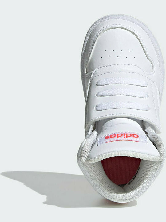 Adidas Αθλητικά Παιδικά Παπούτσια Μπάσκετ Hoops 2 με Σκρατς Cloud White / Signal Pink / Coral