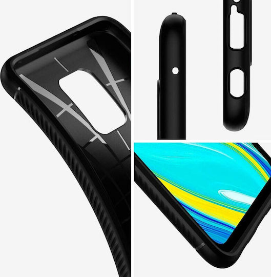 Hurtel Carbon Series Μαύρο (Redmi Note 9)