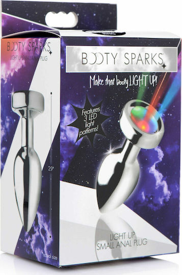Booty Sparks Light Up Anal Plug Klein Silber 7.5cm