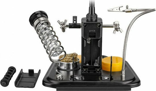 FixPoint 45241 Base with Magnifying Glass & Lamp Soldering Iron