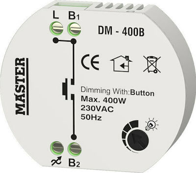 Master Dimmer Κυτίου 400W με Button για Λαμπτήρες DM-400B