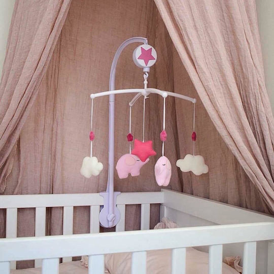 Jabadabado Mosquito Net Room Cotton K038 Pink 230cm