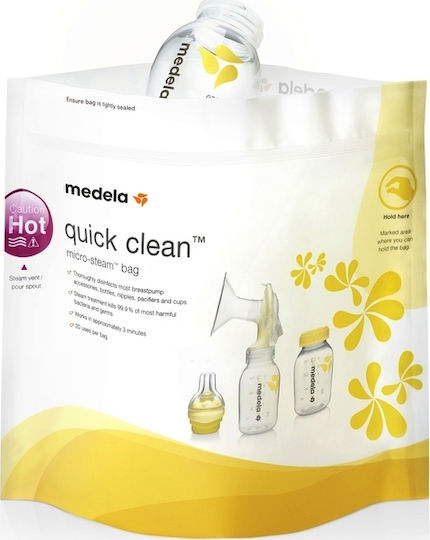 Medela Quick Clean Microwave Sterilization Pouches for Pacifier