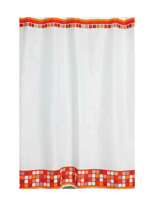 San Lorentzo Attention Fabric Shower Curtain 240x180cm White 1456