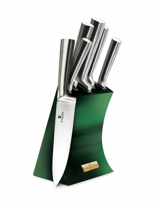 Berlinger Haus Knife Set with Block from Stainless Steel 6pcs