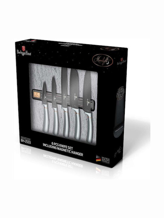 Berlinger Haus Moonlight Collection Knife Set with Block from Stainless Steel 5pcs
