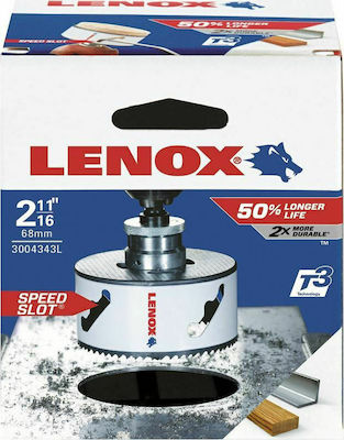 Lenox Hole Saw Set Speed Slot with Diameter 68mm for Wood and Metal