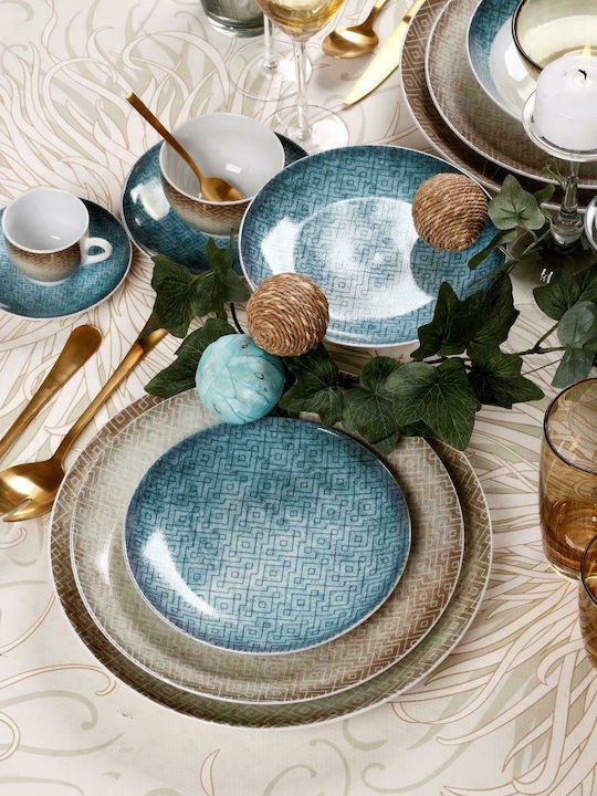 Cryspo Trio La Palma Colorful Porcelain Dinnerware Set 20pcs