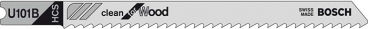 Bosch U101B Blade for Wood 100mm 3pcs