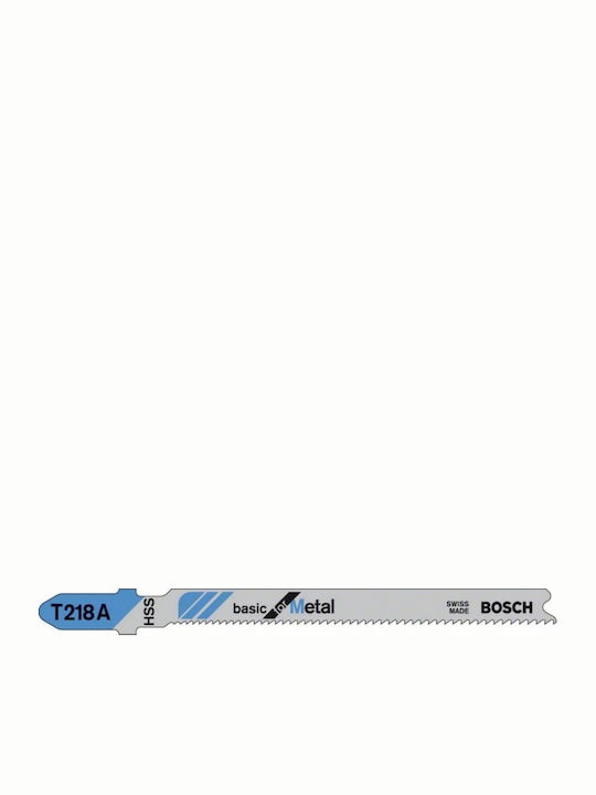 Bosch T218A Λάμες Basic for Metal για Μέταλλο 92mm 5τμχ