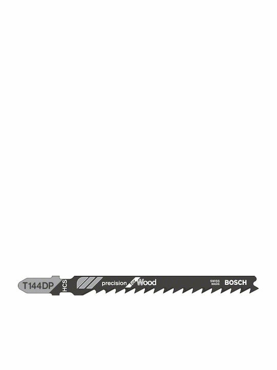 Bosch T144DP Jig Saw Blade for Wood 100mm Precision for Wood 5pcs 2608633A35