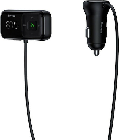 Baseus FM Transmitter Αυτοκινήτου S-16 με Bluetooth / USB / AUX / MicroSD