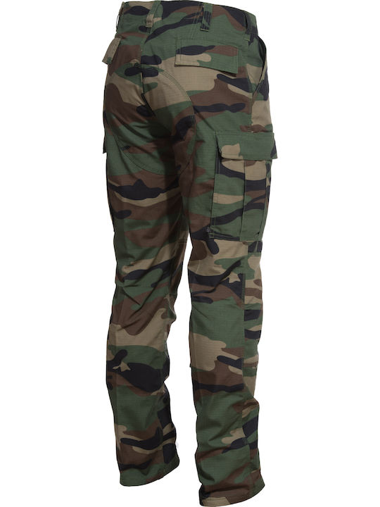 Pentagon Bdu 2.0 Military Pants American Woodland in Khaki Color