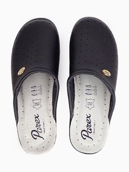 Parex Women's Leather Anatomic Clogs Black