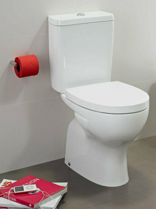 Sanitana Pop II Toaletă de podea Sifon Inferior cu sistem de descărcare Albă Sanitana Pop II Toaletă de podea Sifon Inferior cu sistem de descărcare Albă