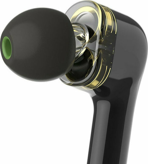 BlitzWolf BW-FYE8 In-ear Bluetooth Handsfree Ακουστικά με Αντοχή στον Ιδρώτα και Θήκη Φόρτισης Μαύρα