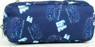 Paul Frank Arcade Pencil Case with 2 Compartments Blue