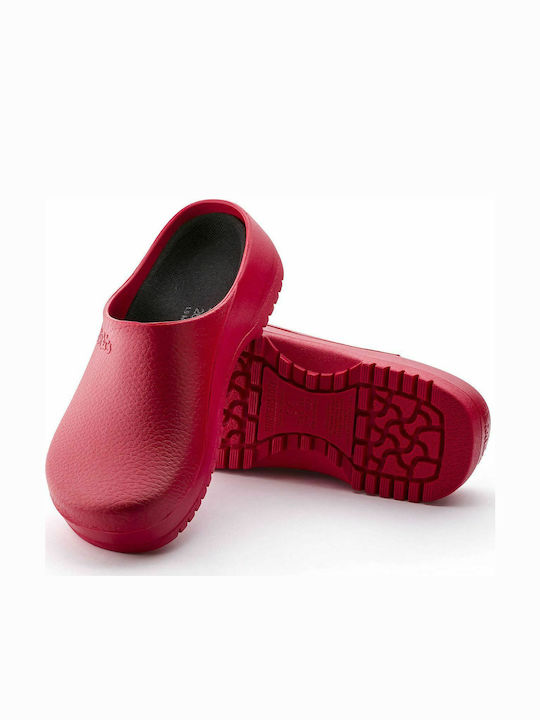 Birkenstock Super Birki Anatomic Clogs Red