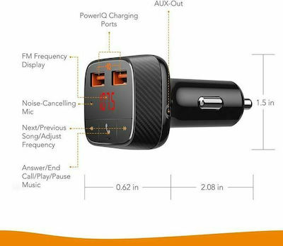 Anker FM Car Transmitter Roav F0 Transmitter with Bluetooth