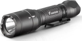 Favour Rechargeable Flashlight LED Waterproof IP68 with Maximum Brightness 1000lm Tracer