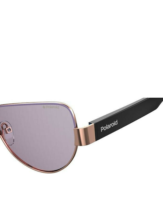 Polaroid Men's Sunglasses with Purple Frame and Purple Polarized Lens PLD6122/S LTA/KL