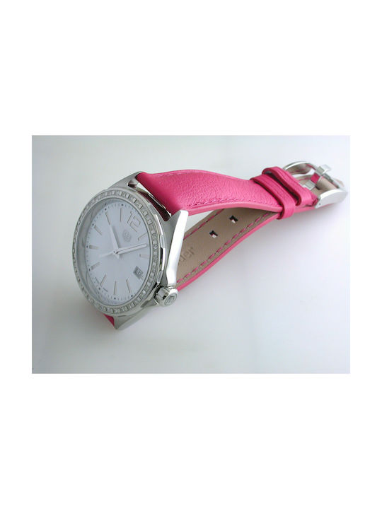 TAG Heuer Formula 1 Watch with Fuchsia Leather Strap