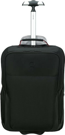 Delsey Parvis Plus Cabin Travel Suitcase Fabric Black with 2 Wheels Height 51cm