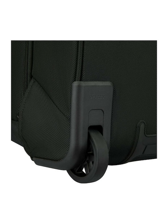 Delsey Parvis Plus Kabinenkoffer Stoff Schwarz mit 2 Räder Höhe 51cm