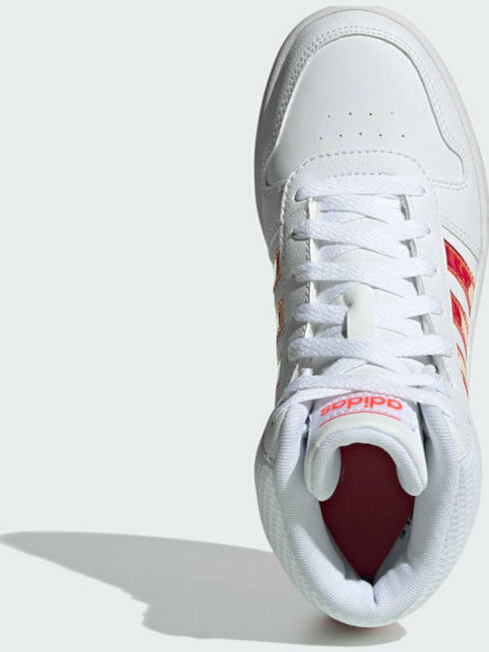 Hoops Hoops 2 Kids Sports Shoes Basketball with Laces Cloud White / Signal Pink