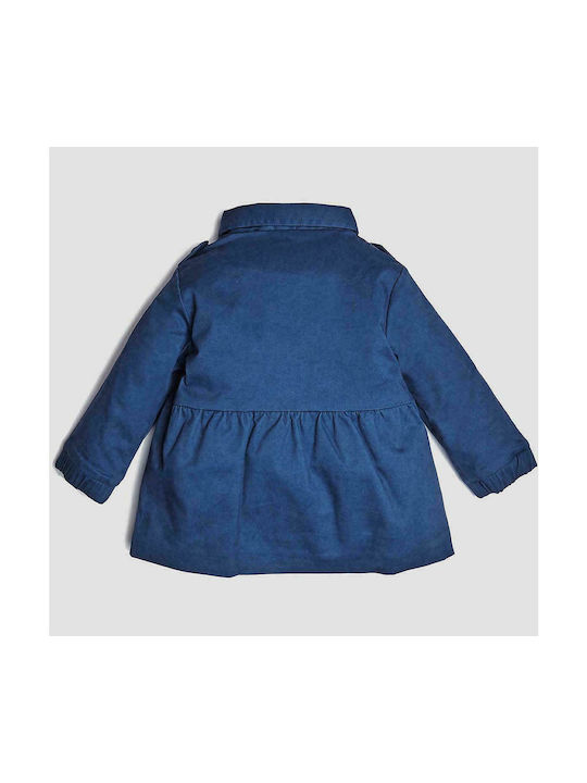 Guess Kids Casual Jacket short Hooded Blue