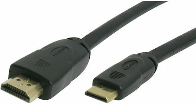 MediaRange HDMI 1.4 Cable HDMI male - mini HDMI male 1.5m Μαύρο