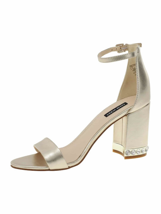 Abigail Leather Sandals Gold