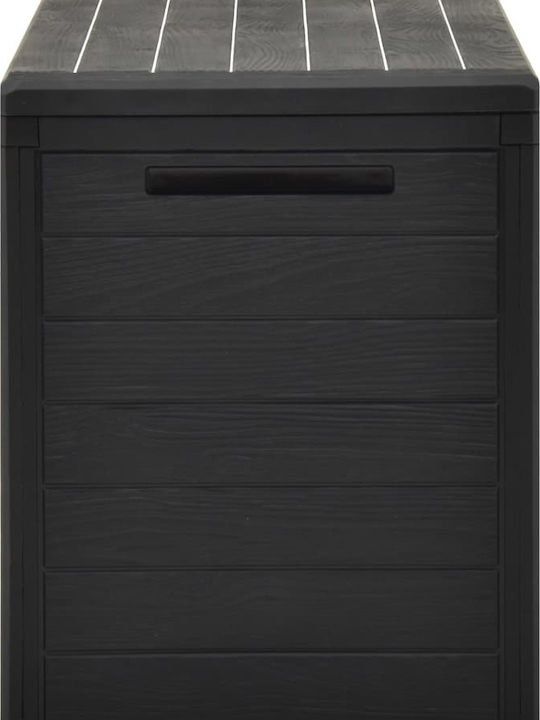 vidaXL Outdoor Storage Box 290lt Gray L116xW44xH55cm