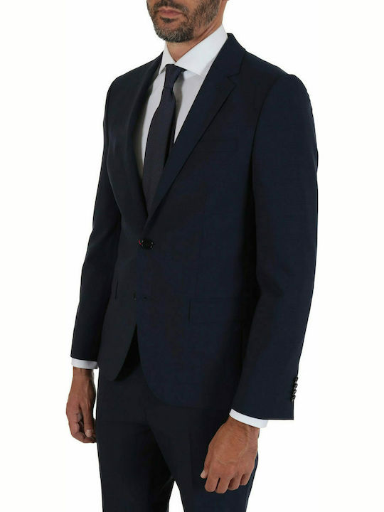 Hugo Boss Men's Winter Suit Jacket Slim Fit Navy Blue