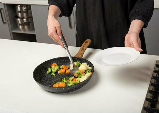 Nava Acer Shallow Kitchen Spoon Stainless Steel Gray 33cm