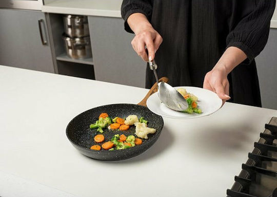 Nava Acer Shallow Kitchen Spoon Stainless Steel Gray 33cm