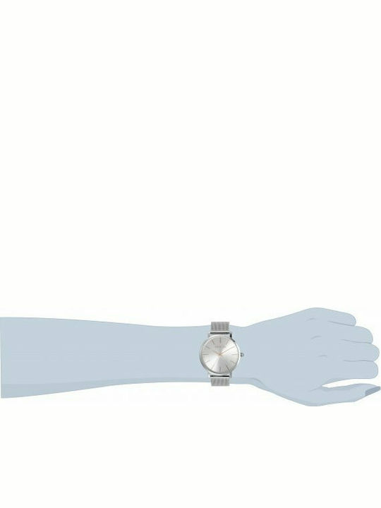 Invicta Angel Дамски Часовник 38mm На Батерия Сребрист Метална Гривна