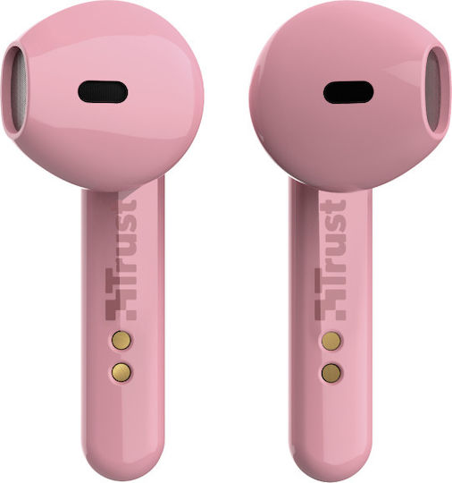 Trust Primo Touch Earbud Bluetooth хендсфри Слушалки с Кутийка за Зареждане Розов