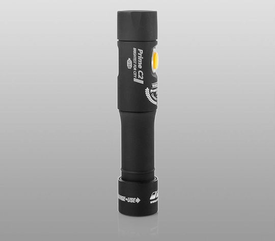 Armytek Wiederaufladbar Taschenlampe LED mit maximaler Helligkeit 1250lm Prime C2 Magnet Schwarz