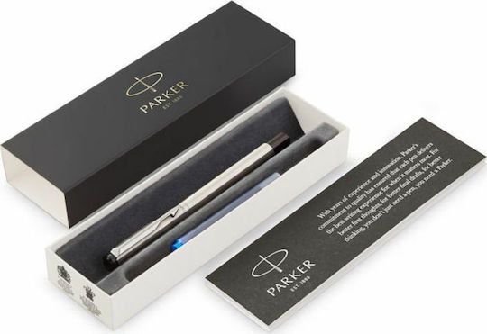 Parker Σετ Πένα Γραφής Medium Ασημί από Ατσάλι