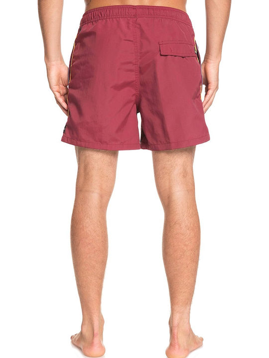 Quiksilver Vibes Volley Herren Badebekleidung Shorts Burgundisch