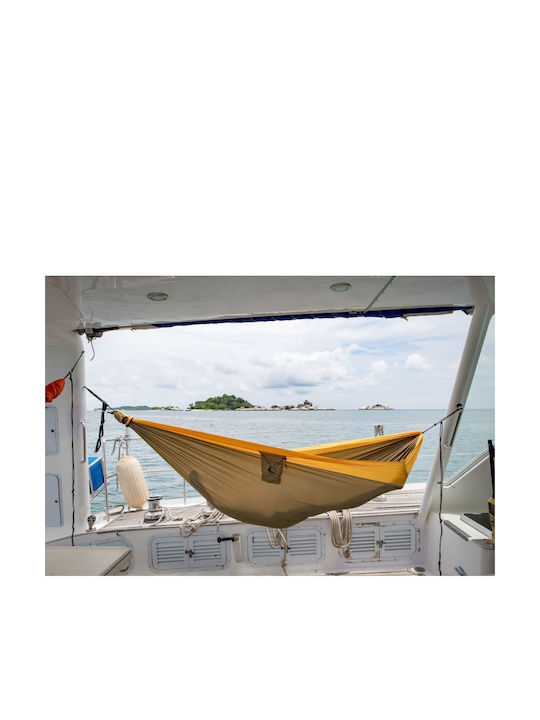 Ticket To The Moon Parachute Double Hammock Brown 320x200cm