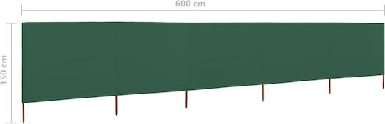 vidaXL în Culoarea Verde 1.2x6.0m